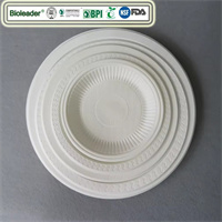 Biodegradable Corn Starch Round Plates from disposablesInc.com. Import disposable items from China, The best import service in China.